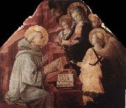 Fra Filippo Lippi The Virgin Appears to St Bernard oil